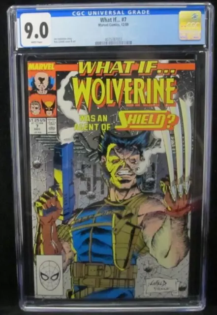 What If...Wolverine Was an Agent of SHIELD #7 Marvel Comics 1989 CGC 9.0 VF/MN