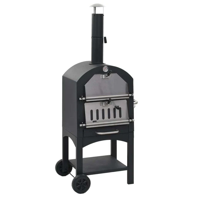 Pizzaofen Gartenofen Smoker Grill Pizza Ofen Gartengrill Pizzastein vidaXL
