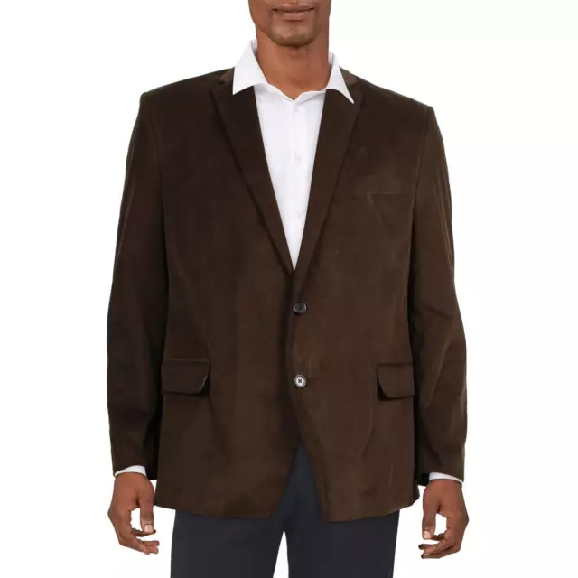 Lauren Ralph Lauren Mens Ledger Brown Two-Button Blazer Jacket 48L BHFO 6882