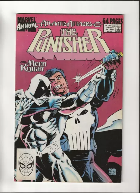 Punisher Annual #2 1st Battle Vs Moon Knight High Grade 1989