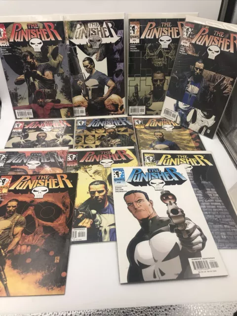 THE PUNISHER By: MARVEL KNIGHTS (2000) Complete Set 1-12 M/NM & NEVER READ !!!