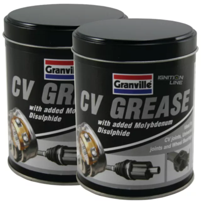 2 x Granville CV Grease Moly Molybdenum Lithium Wheel Bearings Joints Multi 500g