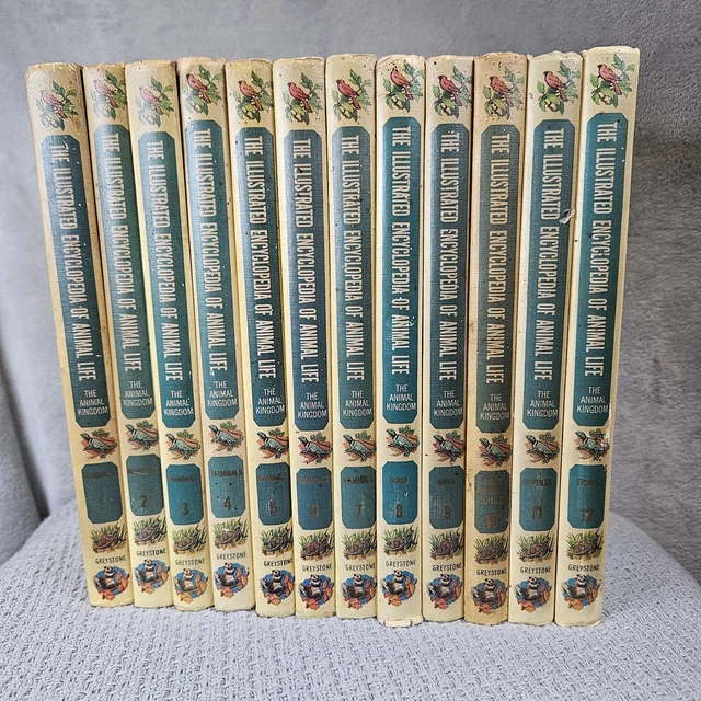 1961 - THE Illustrated Encyclopedia of Animal Life 12 Volumes