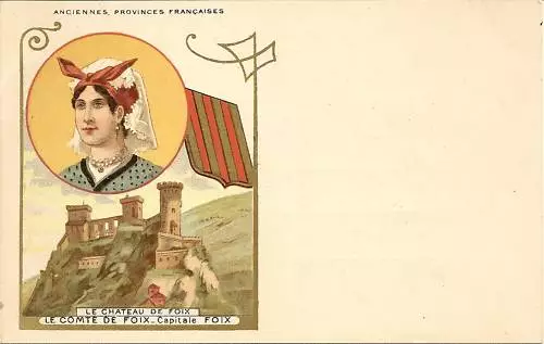 Carte Postale /  Le Chateau De Foix / Le Comte De Foix /  Ancienne Province