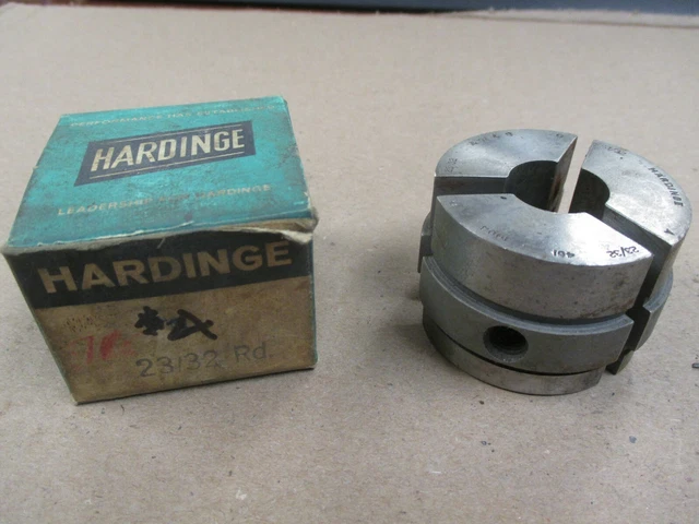 Surplus Hardinge Brand Warner & Swasey #4 Round Smooth 23/32" Collet Pad