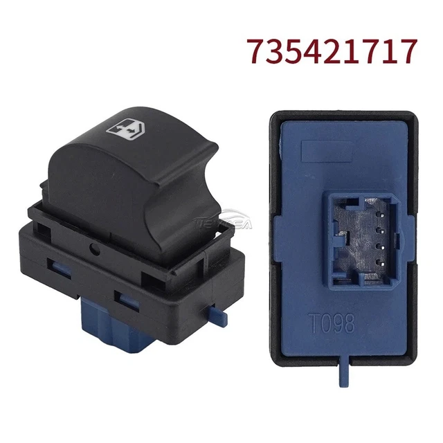 Interrupteur Lève-Vitre Électrique 1608705680 Compatible Fiat Ducato 3, Citroën Jumper 2, Peugeot Boxer 2
