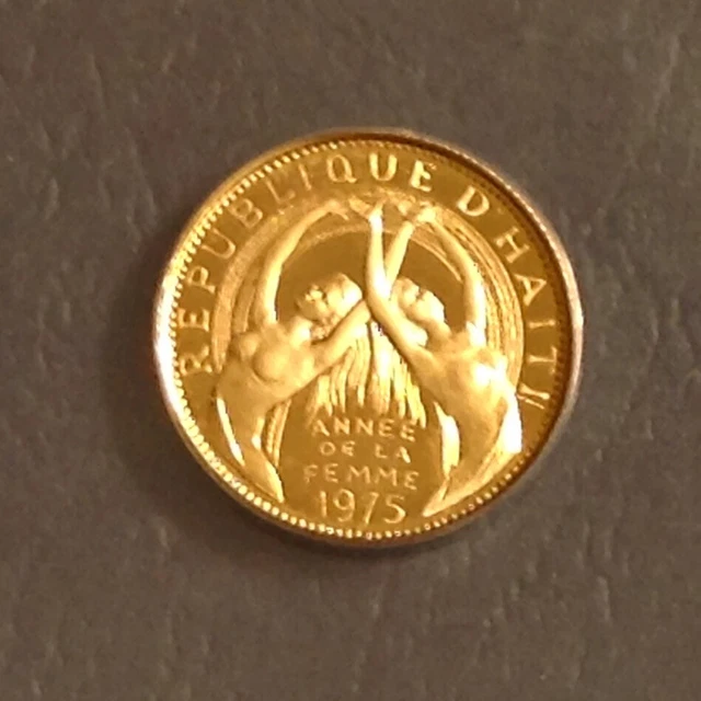 Haiti 1975 Women's Year 200 Gourdes Gold ANACS PF 68 Deep Cameo