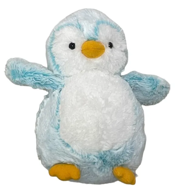 Aurora Blue Penguin Plush Stuffed Animal Frosted Fuzzy 8inch Chubby Baby