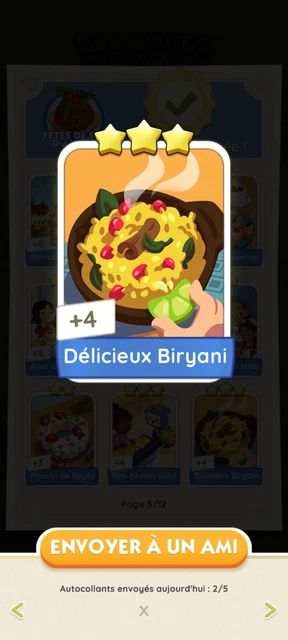 Délicieux Biryani , Monopoly Go