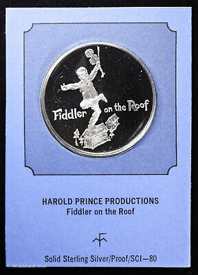 .925 Sterling Silver Franklin Mint Medal | Fiddler on the Roof