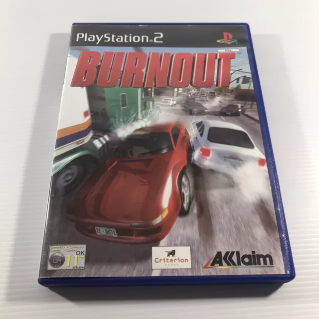 Burnout PS2 Sony PlayStation 2 Black Label PAL Video Game No Manual