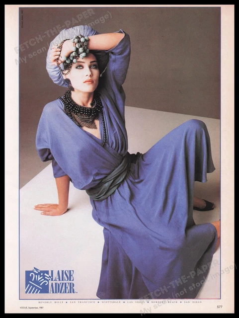 Laise Adzer Clothing 1980s Print Advertisement Ad 1987 Sexy Fashion Model