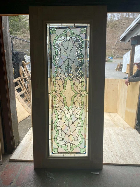 Beautiful Hand Made Stained Glass Leaded Interior Or Exterior Door - Jhl2167-25A
