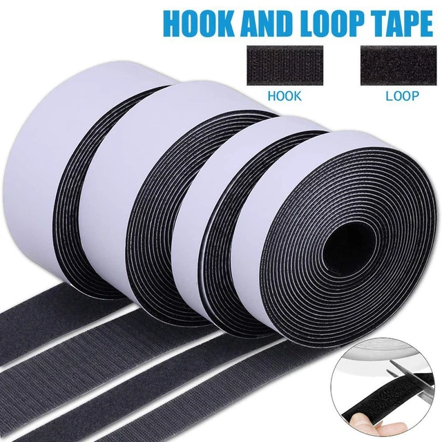 ADHESIVE MAGIC STICKER Loop Fastener Tape Self Adhesive Hook Nylon ...