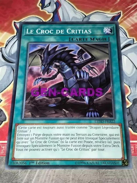 Carte Yu Gi Oh LE CROC DE CRITIAS LEDD-FRA22