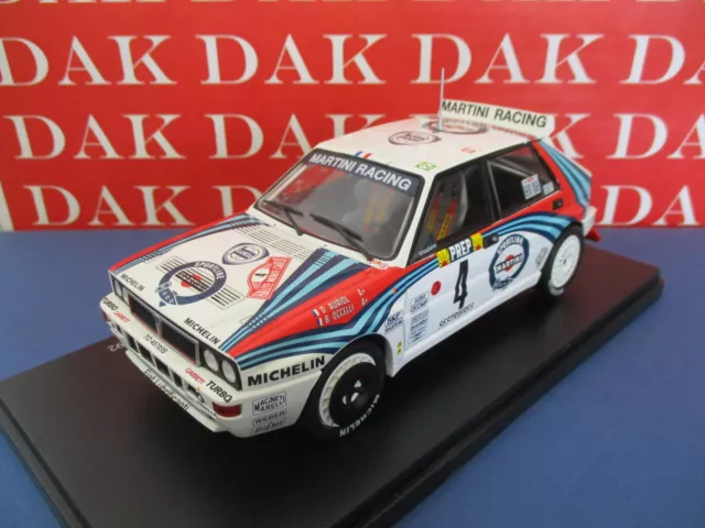 Die cast 1/24 Modellino Auto Lancia Delta HF Int. Rally Monte Carlo 1992 Auriol