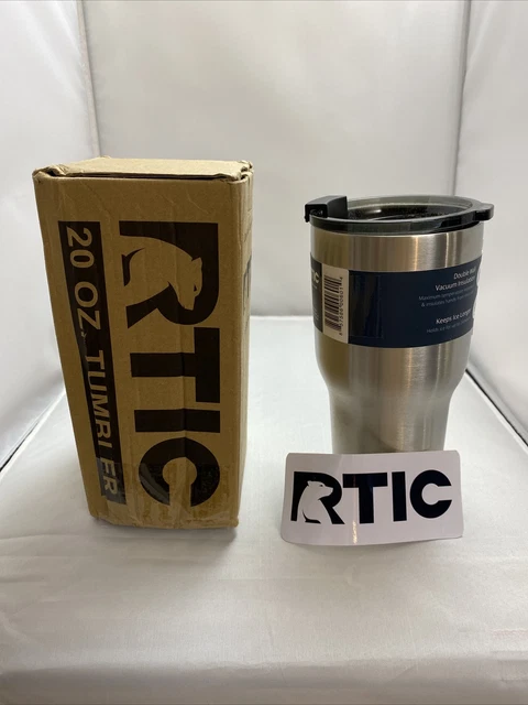 RTIC 20 oz Insulated Tumbler Stainless Steel Travel Mug W/ Lid - Stainless 2