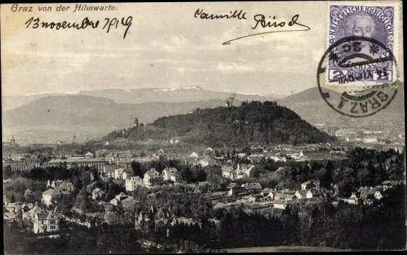 Ak Graz Steiermark, Blick von der Hilmwarte - 3876950
