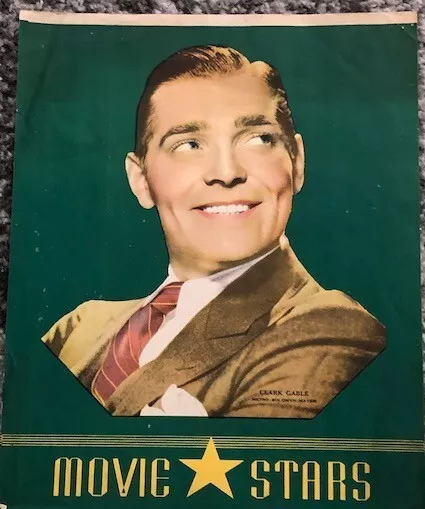 Clark Gable Actor School Wrapper Movie Star Metro-Goldwyn-Mayer Studios Vintage