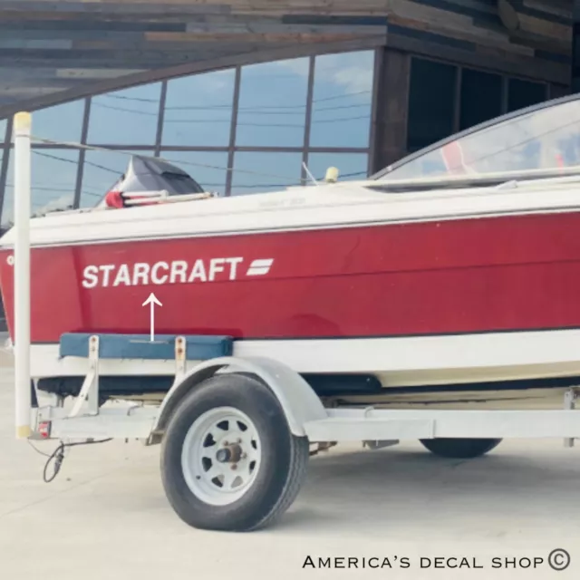 Starcraft Boat Yacht Decals 2PC Set Vinyl High Quality Large New 36” OEM