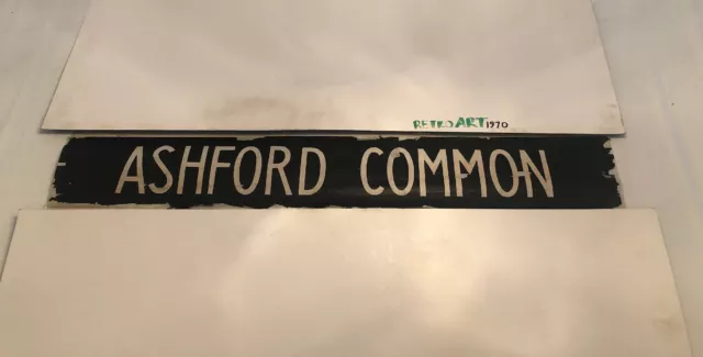 London Linen Bus Blind 67 - 21Aug1983 42”- Ashford Common