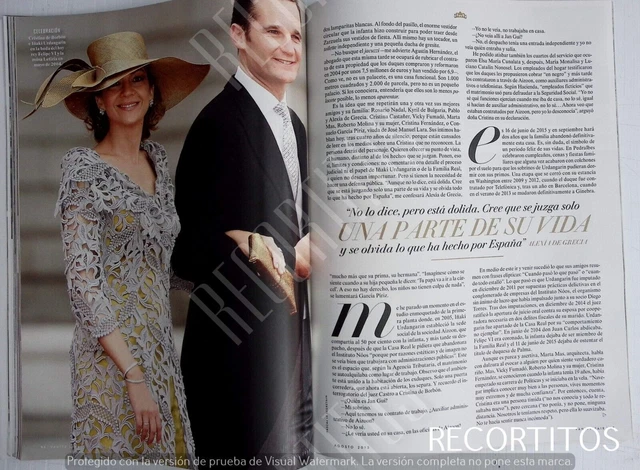 ritagli 84 l'infanta cristina de borbon iñaki urdangarin