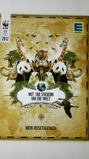 76605 unbekannt WWF ALBUM EDEKA 2012 - MEIN REISETAGEBUCH MIT 180 STICKERN UM