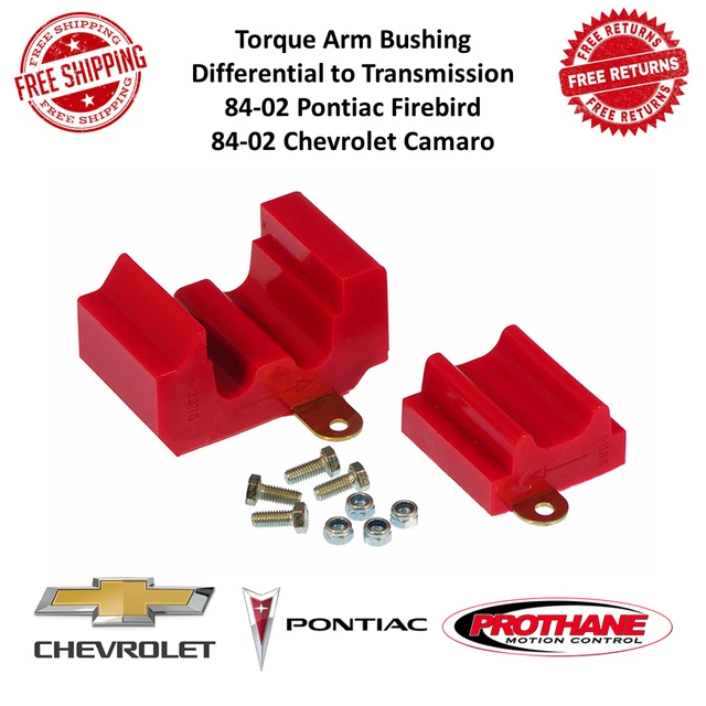 Prothane 7-1609 Polyurethane Torque Arm Bushing Red For 84-02 Firebird & Camaro