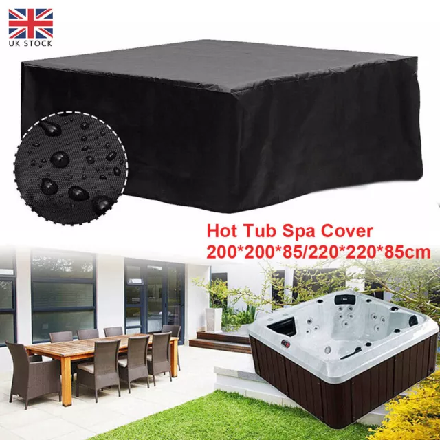 SPA Hot Tub Cover Guard Cap Square Furniture Dust Cover Anti-UV Protector UK