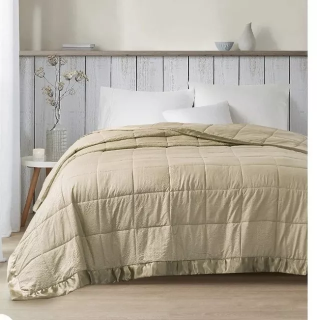 Madison Park Cambria  Down Alternative Blanket with Satin Trim full/queen