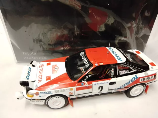 Kyosho Toyota Celica GT Four #2 Sainz winner Rally Monte Carlo 1991 1/18 08961B