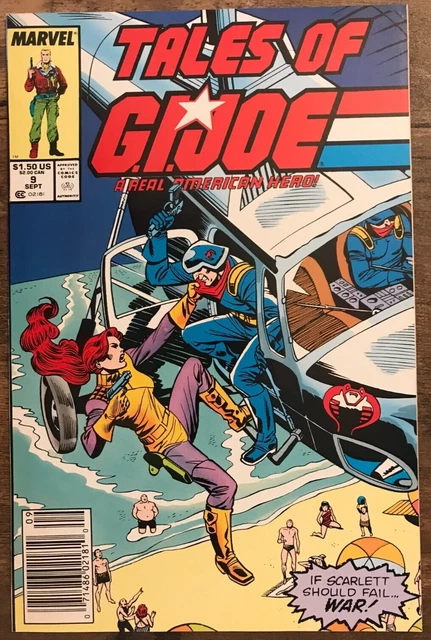 Tales Of G.I. Joe #9 Snake Eyes Scarlett Cobra American Hero Marvel NM/M 1988