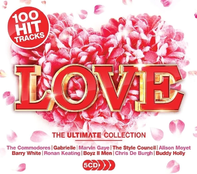 THE ULTIMATE COLLECTION Of Love Songs 100 Hits 5 CD Music From 70s 80s ...