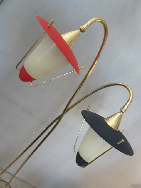 50s LATERNE STEHLAMPE 50er 60er TÜTENLAMPE stil retro vintage STILNOVO ART