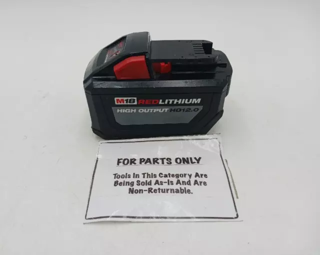 Milwaukee 48-11-1812 M18 18-Volt High Output 12.0Ah Battery (FOR PARTS ONLY)