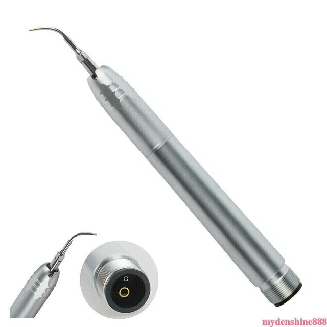 Denshine Dentist Dental Ultrasonic Air Scaler Handpiece 2 Holes +3 Tips G1 G2 G4