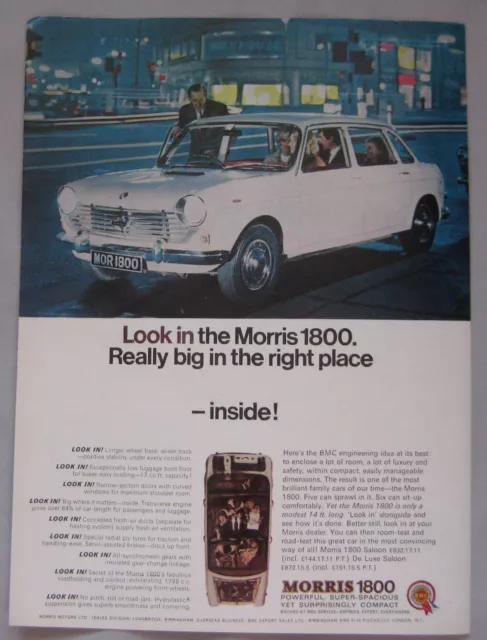 1966 Morris 1800 Original advert No.1