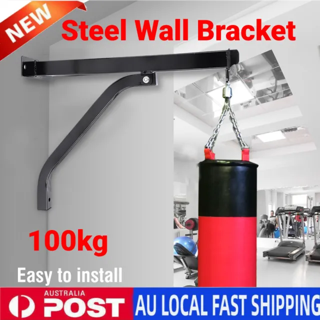 Heavy Duty Training Punch Bag Wall Bracket Steel Boxing Mount Hanging Stand New