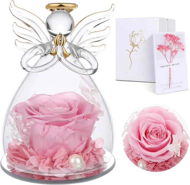Rosa Illuminata In Cupola Di Vetro DEEMEI - Con Luci LED, Regalo Per