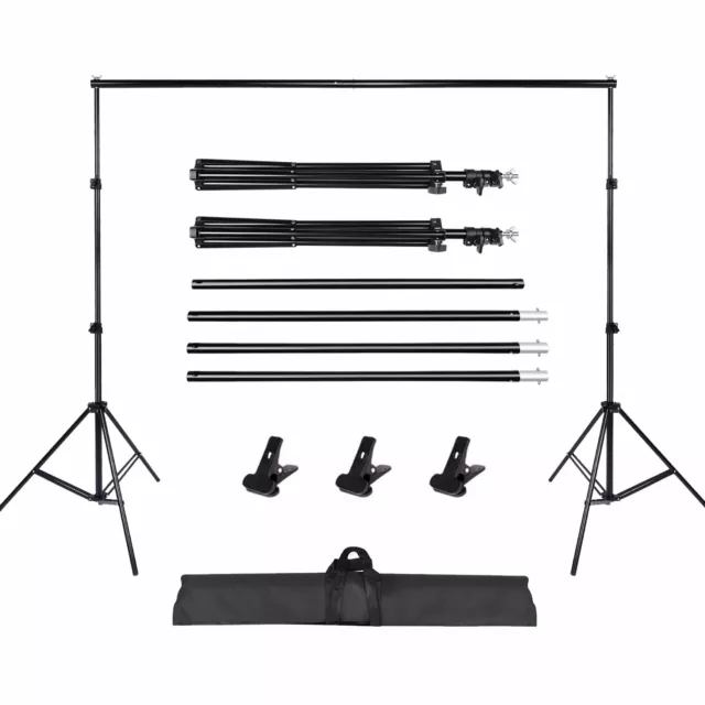 Photography Studio Heavy Duty Backdrop Stand Screen Background Support Stand Kit