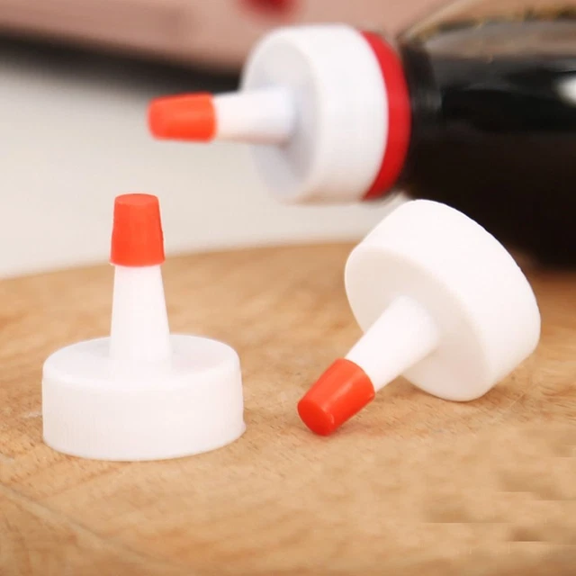 Plastik Natürliche rote Tip Yorker Kappe  Würzen, Kleber, Farb flaschen