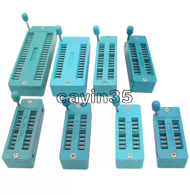 NEW 16 20 28 32 40 Pins Test Universal ZIF IC Socket 16P 20P 28P 32P 40P Sockets