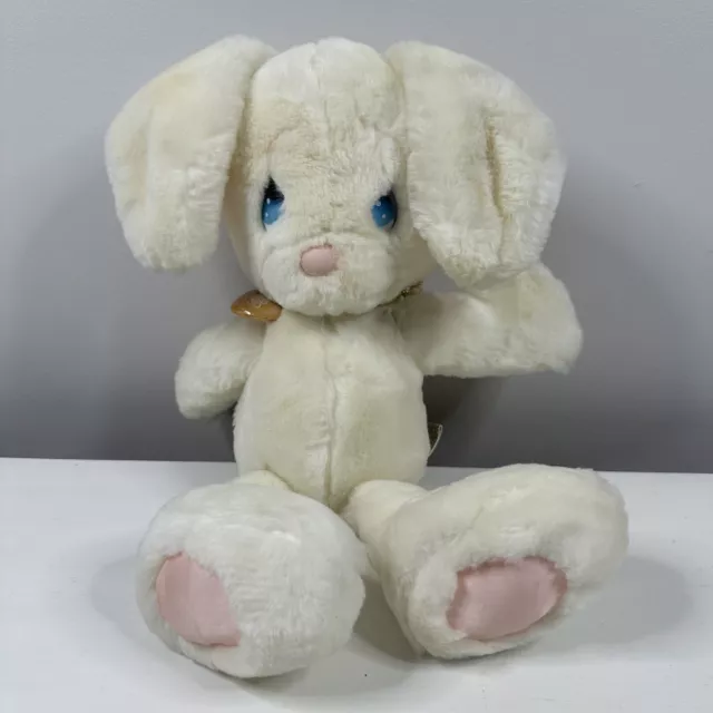 VTG Applause Bunny Rabbit PLUSH White SNOWBALL 1985 Precious Moments  #4559 Rare