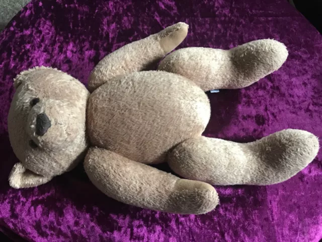 John Lewis Vintage Teddy Bear 5 Way Jointed Moving Arms Legs Head Brown