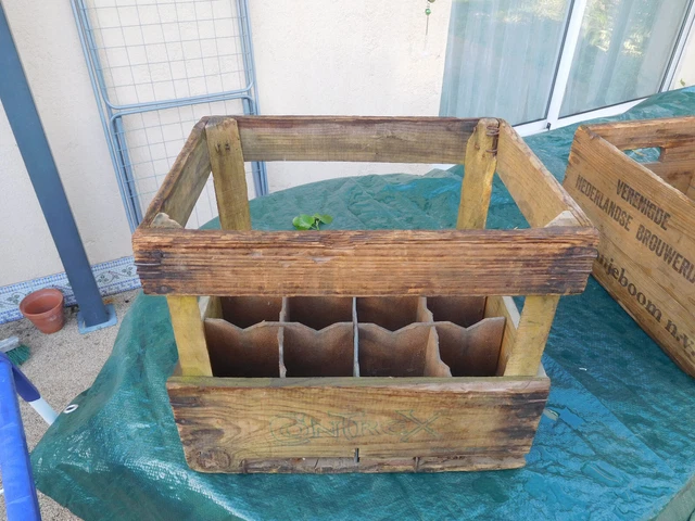 Casier à Bouteilles En Bois Ancien