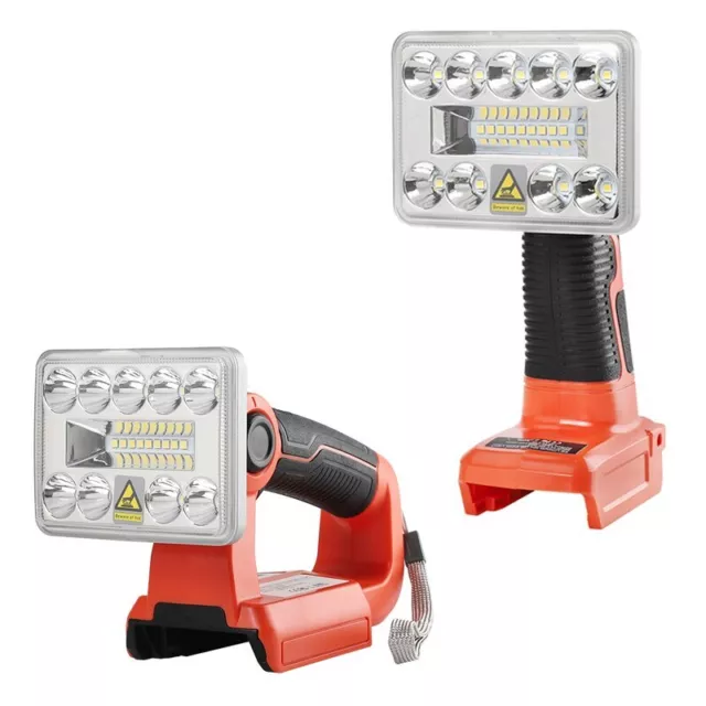 Cordless LED Work Light for Black and Decker 14.4-20V Li-ion Battery Flashlight 2