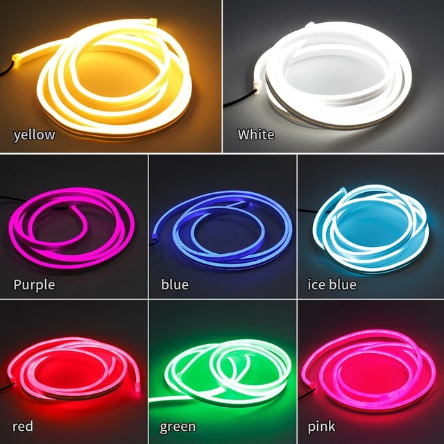 NUOVA luce cofano auto LED 12 V luci diurne luce di corsa luce ghiaccio blu/rosa/verde