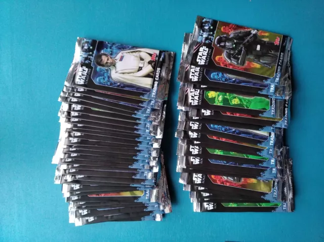 Topps Star Wars Rogue One 50 Boosters Packs 150 trading cards