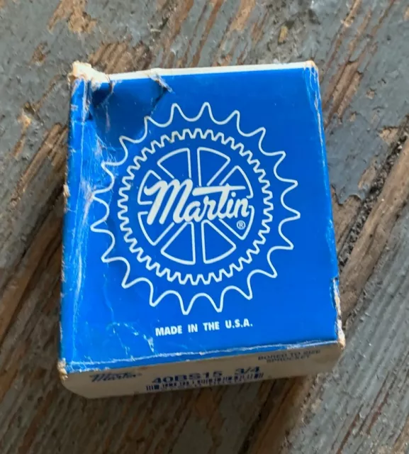 Martin 40Bs15 3/4" Bore Roller Chain Sprocket 15 Teeth With Keyway New In Box