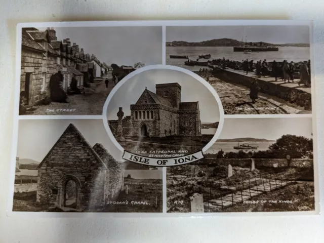 Postcard Isle of Iona real photograph unposted Valentine & sons UK